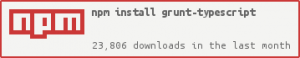 NPM: Grunt and typescript
